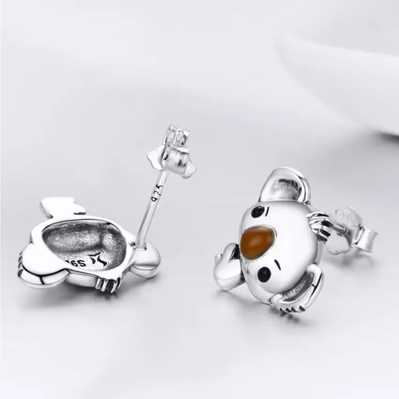 Sterling Silver Koala Stud Earrings - Picture 2 of 4